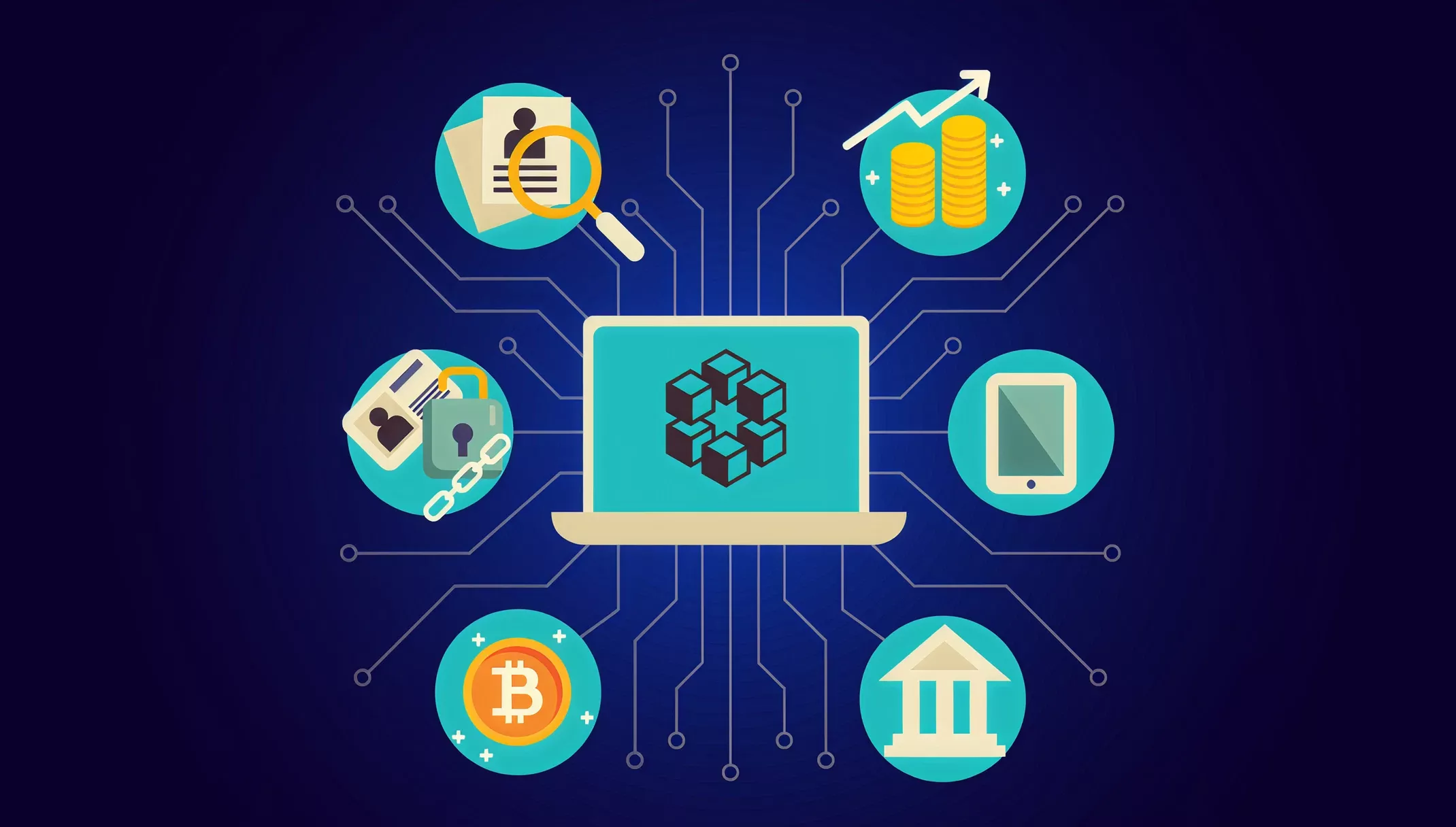 Blockchain technology concept